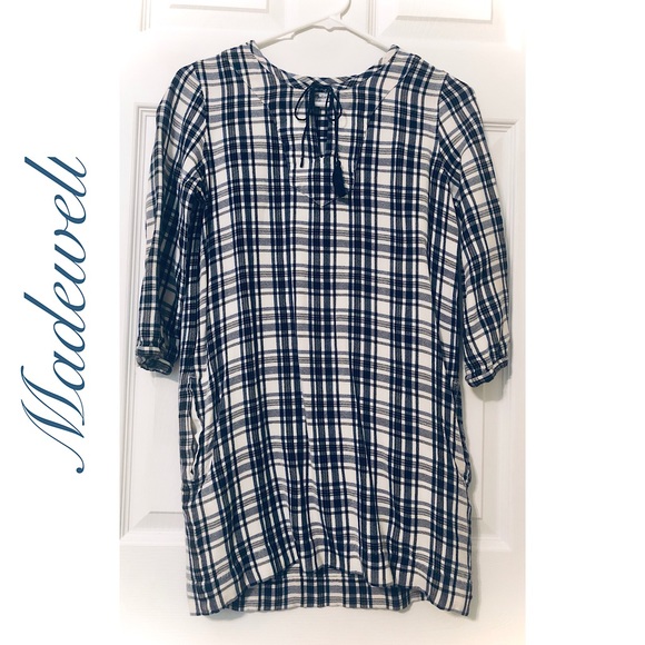 Madewell Dresses & Skirts - 💙 Madewell Plaid Dress 💙